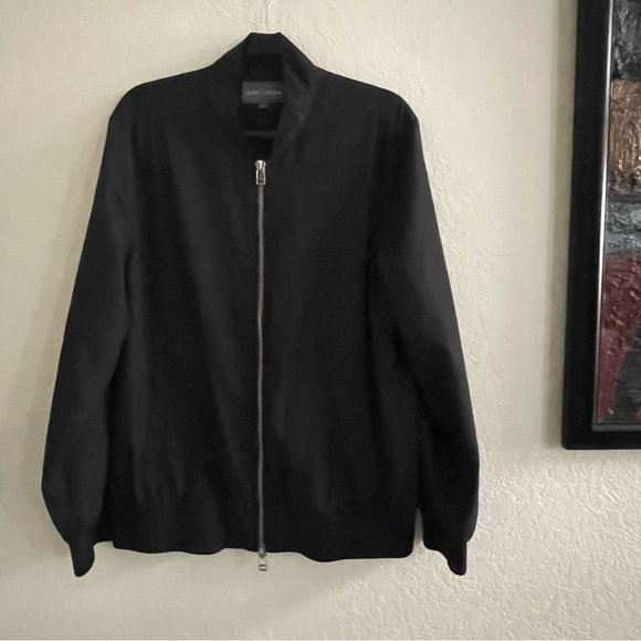 Slate & Stone Mens Windbreaker Lightweight Zip Up Jacket Black Sz X-Large - Picture 2 of 5
